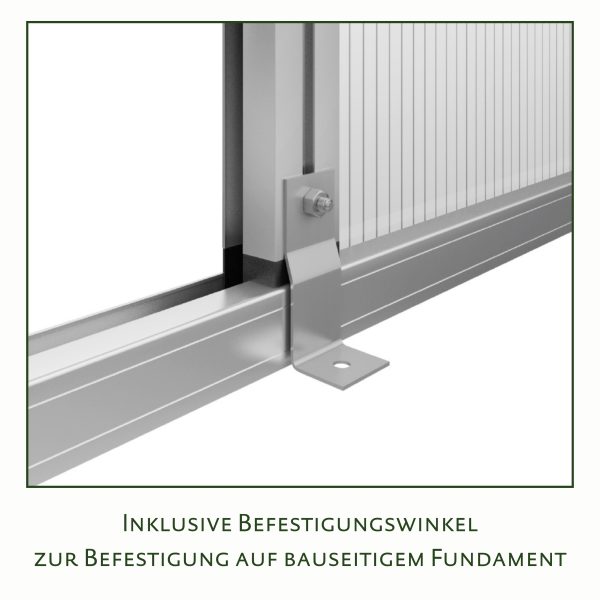 Gewächshaus Linea II, anthrazit-grau – Bild 3