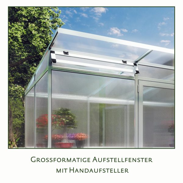 Gewächshaus Linea II, anthrazit-grau – Bild 5