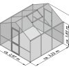 Lily III greenhouse, anthracite-grey - Image 2
