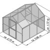 Novum III greenhouse, HKP only, anthracite-grey - Image 8