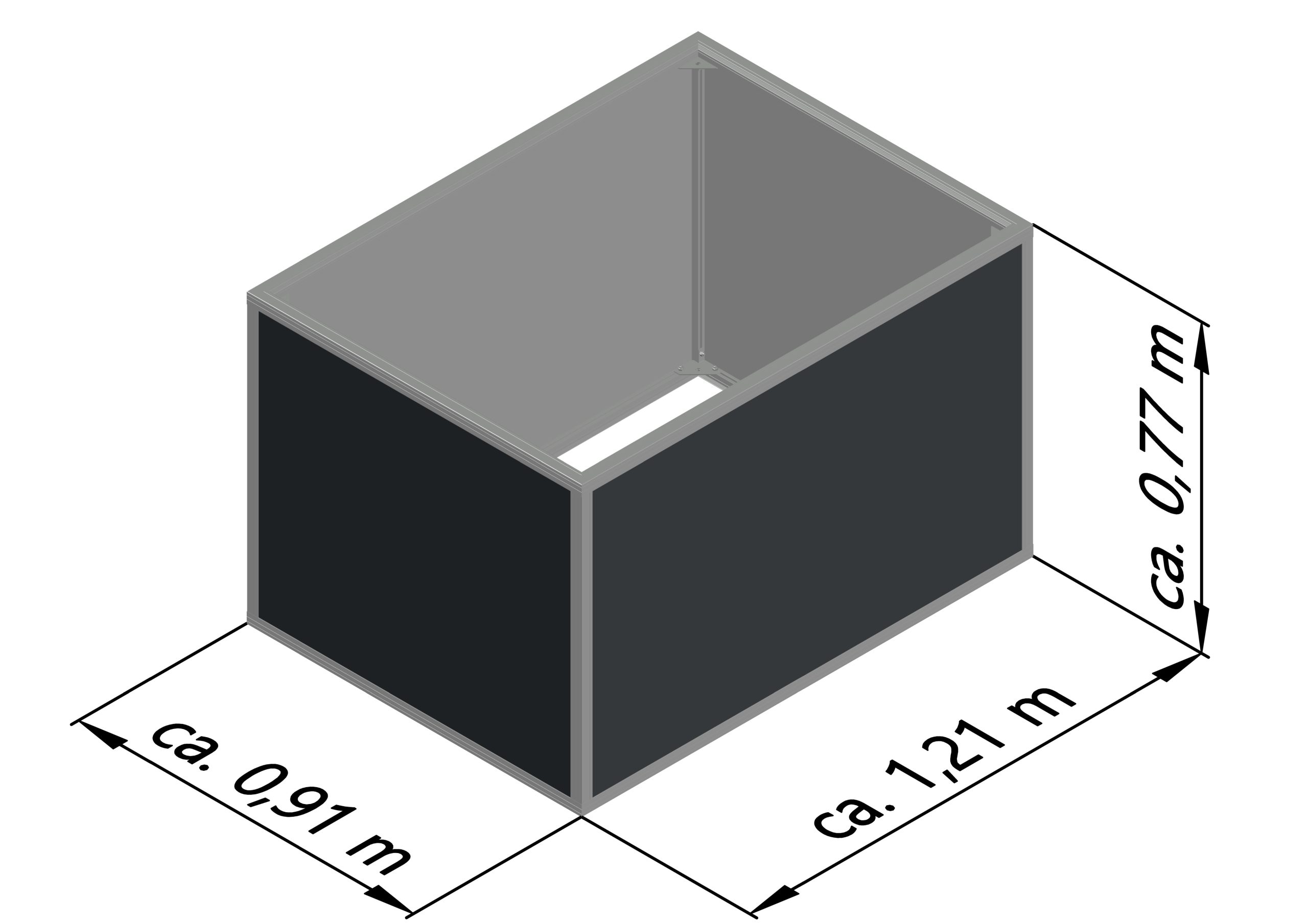 Aluminum raised bed 130, profile system "blank" - Image 6