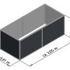 Aluminium-Hochbeet 210, Profilsystem "pressblank" – Bild 5