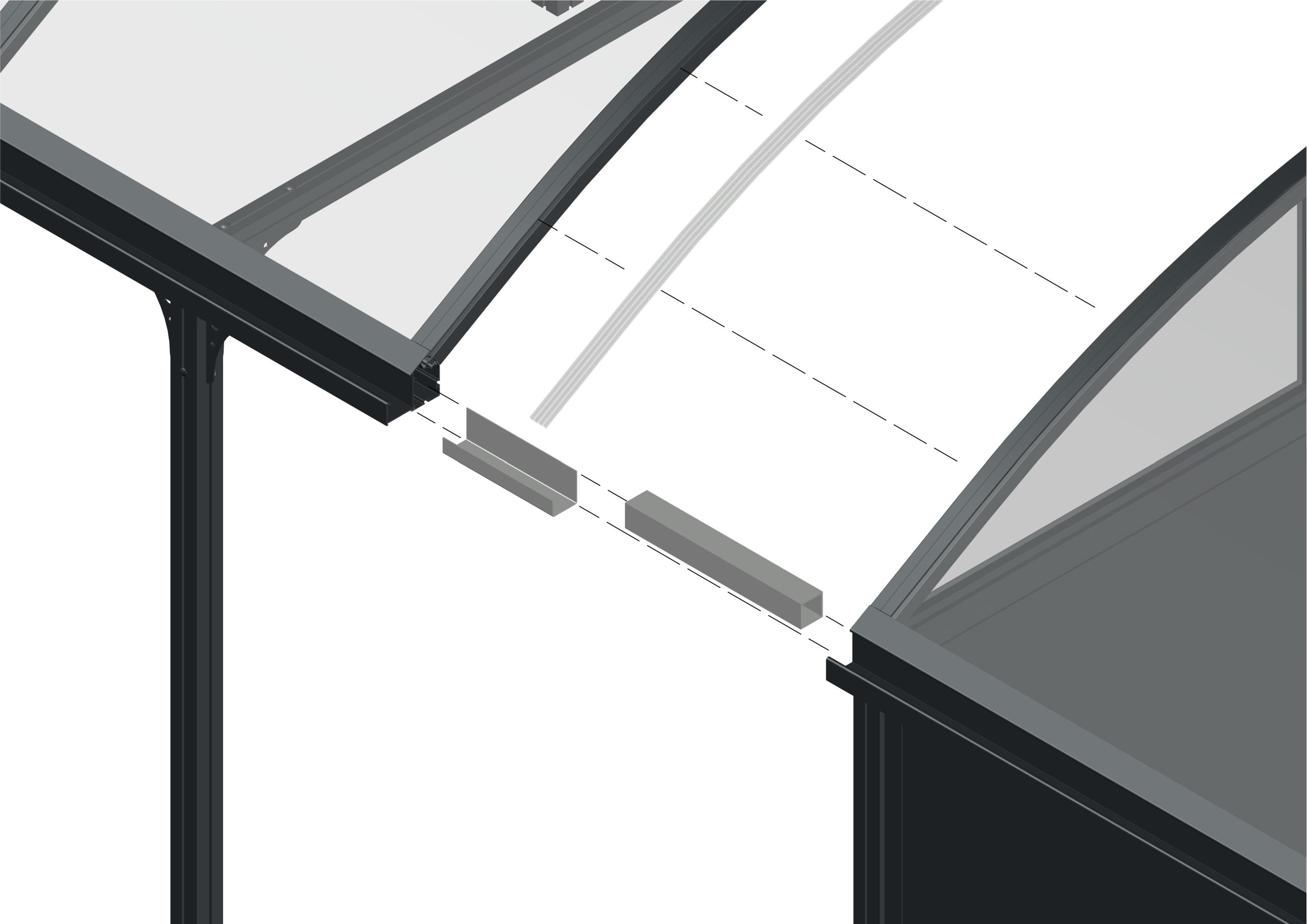 Aansluitset voor Elbe carport + Elbe technische ruimte - Afbeelding 2