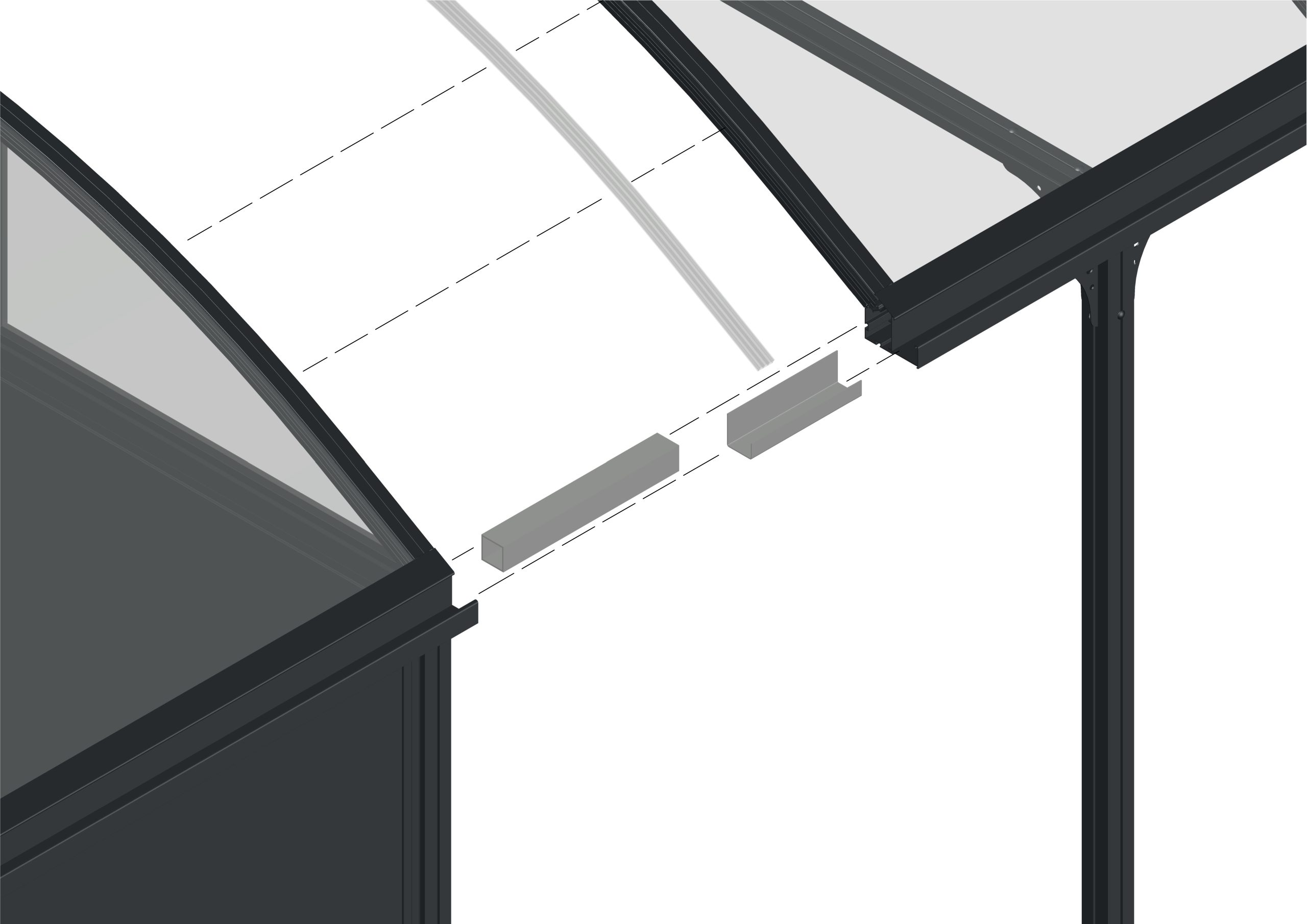 Aansluitset voor Elbe carport + Elbe technische ruimte - Afbeelding 3