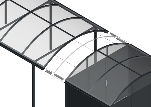 Verbindungsset für Carport Elbe + Geräteraum Elbe