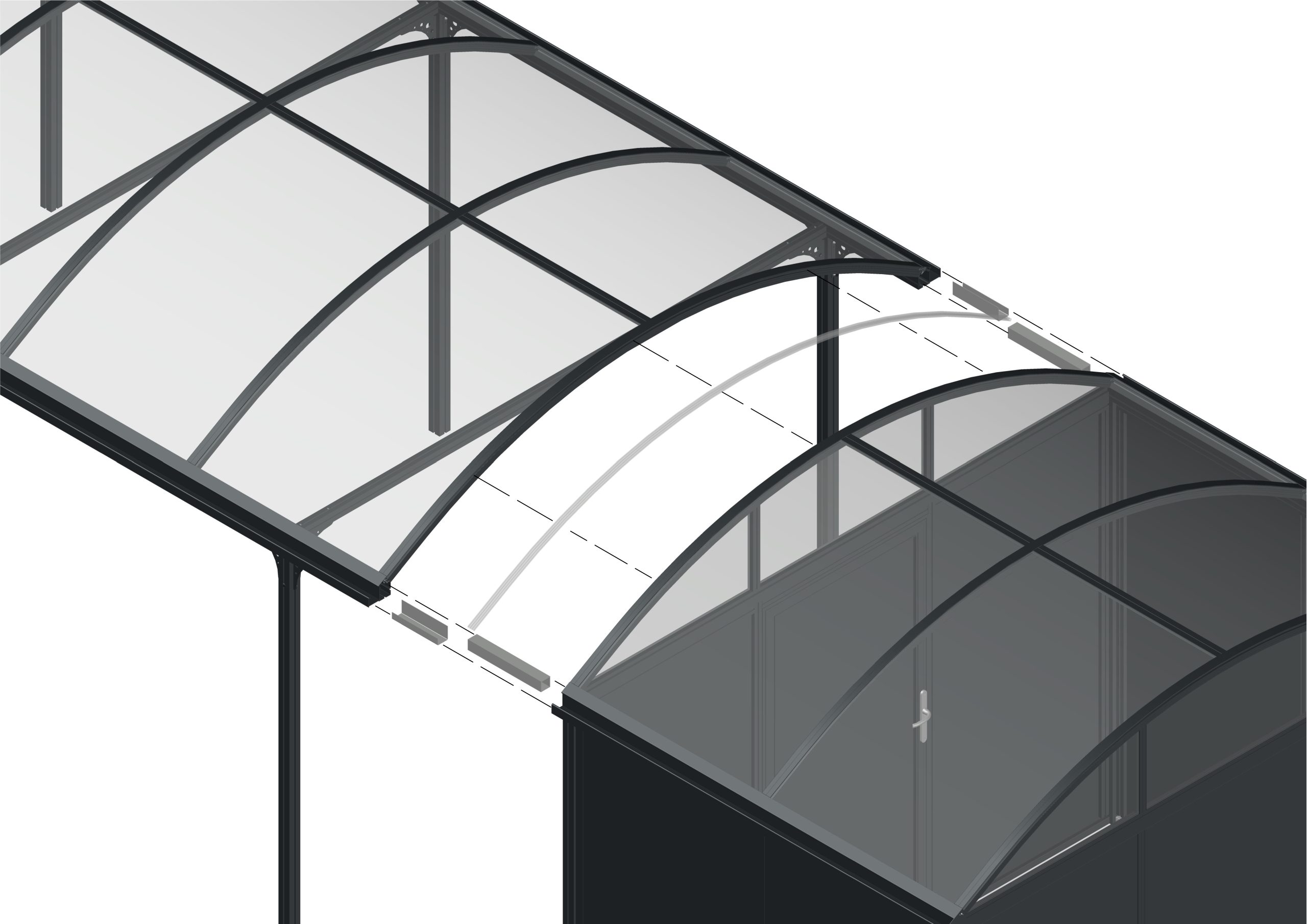 Aansluitset voor Elbe carport + Elbe technische ruimte
