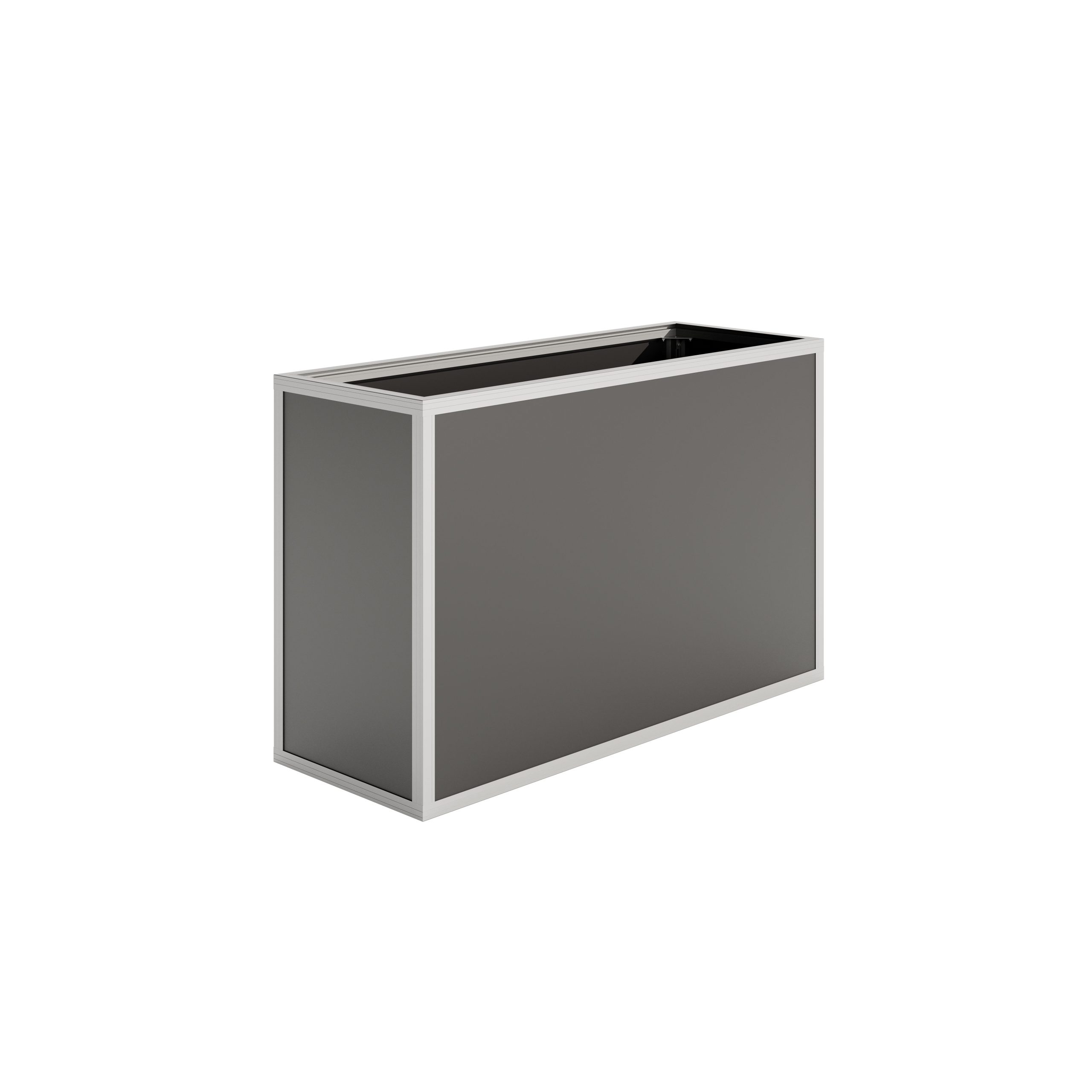 Aluminium-Hochbeet 130 | 45er Tiefe, Profilsystem "pressblank" – Bild 2