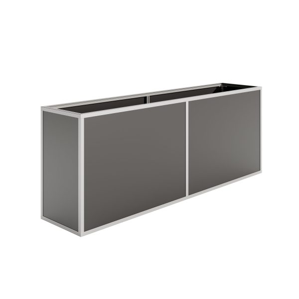 Aluminium-Hochbeet 210 | 45er Tiefe, Profilsystem "pressblank" – Bild 2